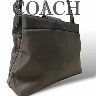 コーチ(COACH)のコーチ　ワンショルダー　ブラウン　ハンドバッグ　ナイロン(ハンドバッグ)