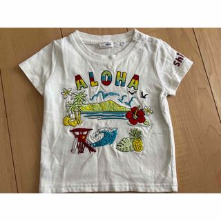 SHIPS - ships キッズ　ベビー　Tシャツ 半袖　シャツ　白色　90