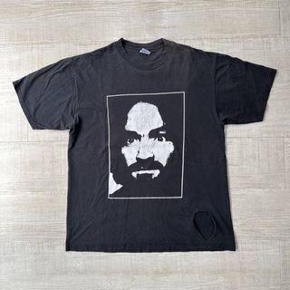 90s Vintage CHARLES MANSON Tシャツ USA製 XL(Tシャツ/カットソー(半袖/袖なし))