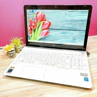 エヌイーシー(NEC)のCorei7✨高性能すぐ使えるノートパソコン✨カメラ付✨学習や事務✨メモリ8GB(ノートPC)