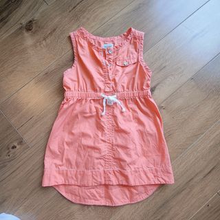 オールドネイビー(Old Navy)のオールドネイビー　【美品】ワンピース　夏服　ベビー　85 80  オレンジ(ワンピース)