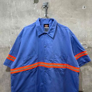 ディッキーズ(Dickies)のUSA古着ディッキーズ ワークシャツ リフレクター 半袖 DICKIES(シャツ)