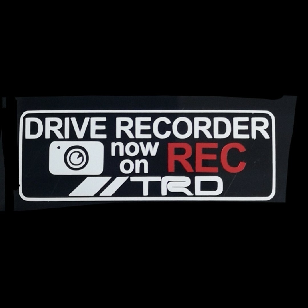 TRD トヨタ ドラレコ ドライブレコーダー ステッカー TRD-C 自動車/バイクの自動車(車外アクセサリ)の商品写真
