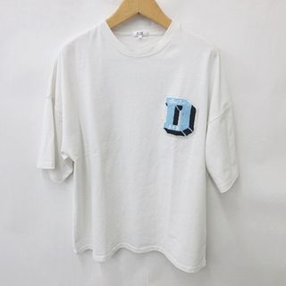 インジアティック(in the attic)のIn The Attic A.T.C Tシャツ 半袖 丸首 ワッペン 白 XL(Tシャツ/カットソー(半袖/袖なし))