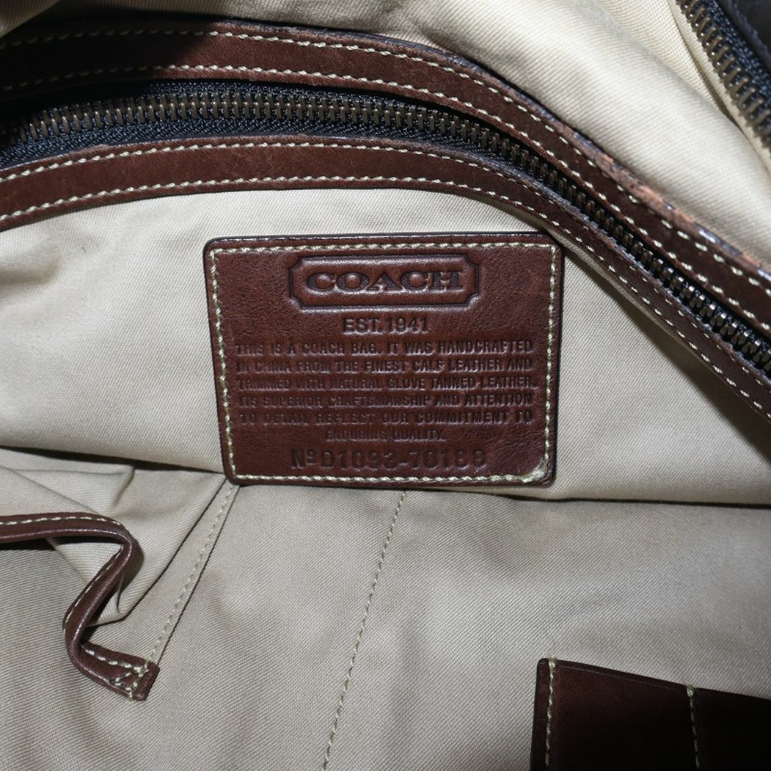 COACH(コーチ)の廃盤・人気 コーチ ショルダーバッグ 2way イーストウエストサッチェル 黒 メンズのバッグ(ショルダーバッグ)の商品写真