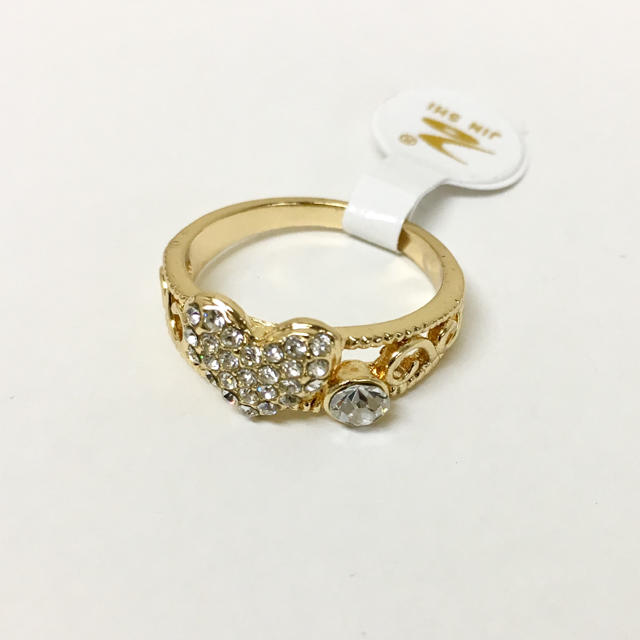 ゴールド指輪19号/ハートデザイン レディースのアクセサリー(リング(指輪))の商品写真