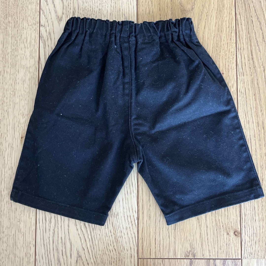 80cm ショートパンツ　半ズボン　ハーフパンツ　黒　ブラック キッズ/ベビー/マタニティのベビー服(~85cm)(パンツ)の商品写真