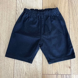 80cm ショートパンツ　半ズボン　ハーフパンツ　黒　ブラック(パンツ)