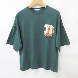 インジアティック(in the attic)のIn The Attic A.T.C Tシャツ 半袖 丸首 ワッペン 緑 XL(Tシャツ/カットソー(半袖/袖なし))