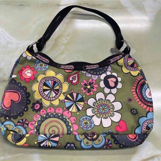 レスポートサック(LeSportsac)のLeSportsac　レスポートサック　ハンドバッグ 花ハート柄(ハンドバッグ)