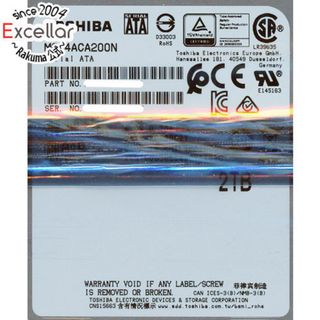 トウシバ(東芝)のTOSHIBA製HDD　MG04ACA200N　2TB SATA600 7200(PC周辺機器)