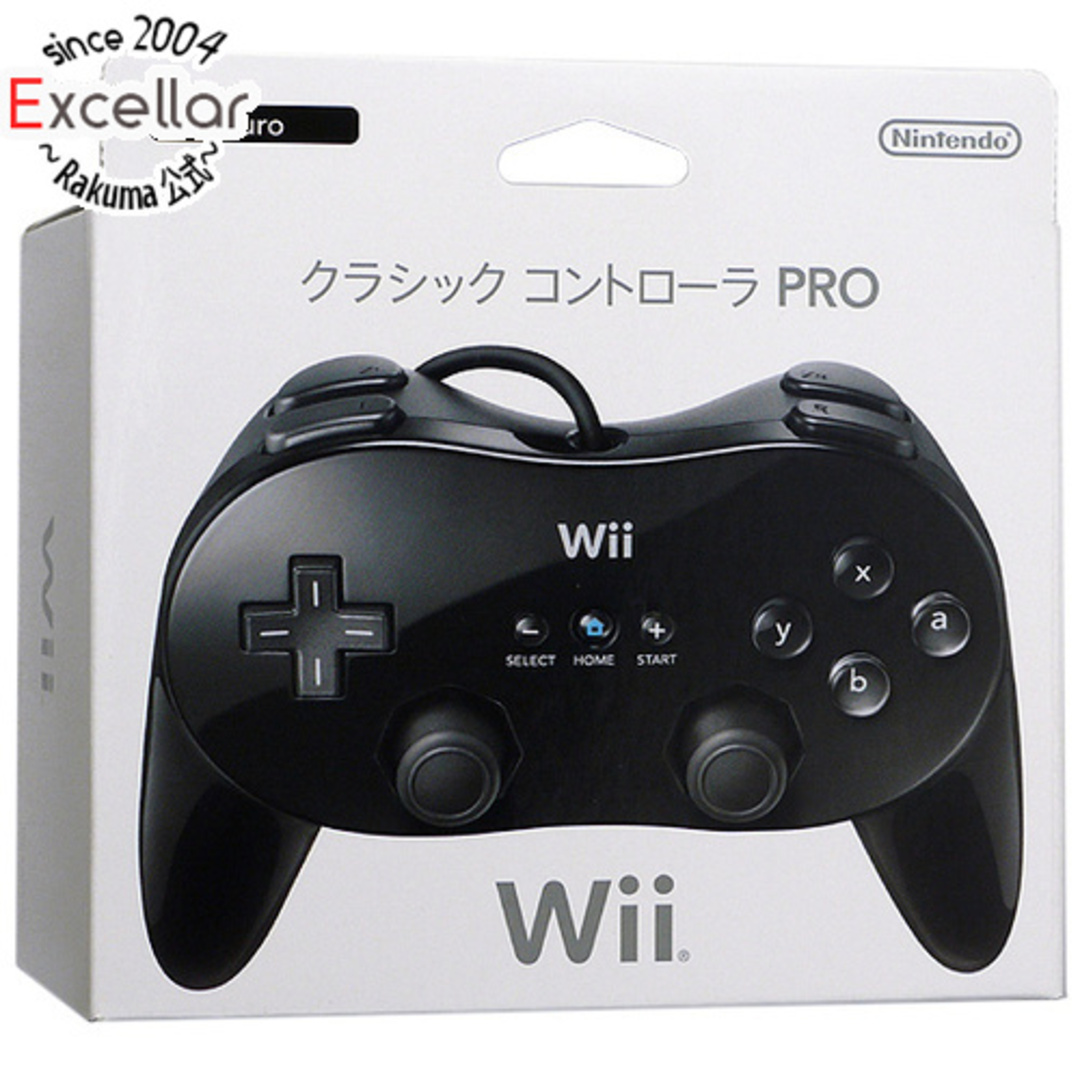 Wii(ウィー)の任天堂　クラシックコントローラPRO(クロ) RVL-A-R2K 元箱あり エンタメ/ホビーのゲームソフト/ゲーム機本体(その他)の商品写真