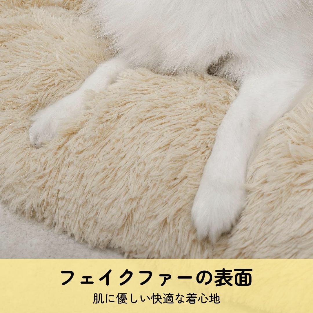 【色: ベージュ】犬 クッション 犬用ベッド 中小型犬用 猫用 ペットベッド 角 その他のペット用品(犬)の商品写真