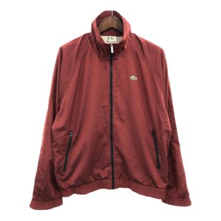 LACOSTE ラコステ ウィンドブレーカー ジャケット カジュアル ワンポイントロゴ ワインレッド (メンズ 6) 中古 古着 P6317(その他)