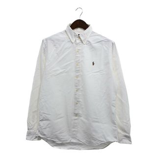 RALPH LAUREN ラルフローレン 長袖シャツ アメカジ ワイシャツ ホワイト (メンズ L) 中古 古着 P6325(シャツ)