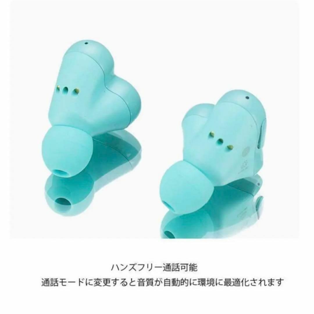 イヤホン　レッド ハート型イヤホン　かわいい Heart Buds ワイヤレス スマホ/家電/カメラのオーディオ機器(ヘッドフォン/イヤフォン)の商品写真