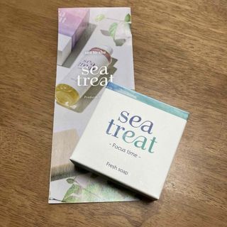 Φ新品　sea treat ソープさっぱりΦオーガニック、石鹸、ペパーミント(ボディソープ/石鹸)