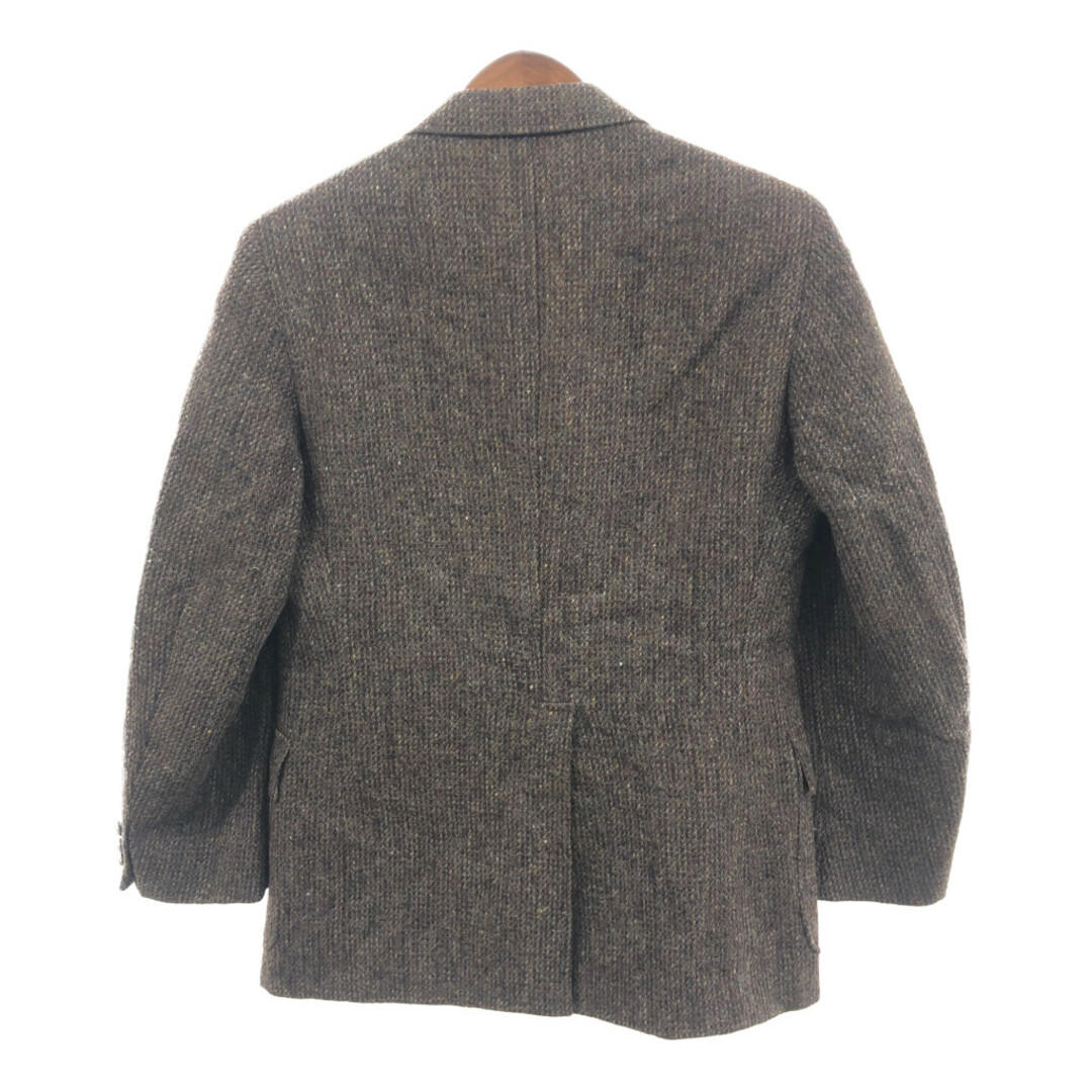 80年代 USA製 Harris Tweed ハリスツイード ウール ツイード テーラードジャケット アウター グレー (メンズ Mサイズ相当) 中古 古着 P7309 メンズのジャケット/アウター(テーラードジャケット)の商品写真