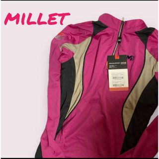 まとめ買い歓迎 MILLET 長袖 ハーフジップ 吸汗速乾 ピンク レディースM