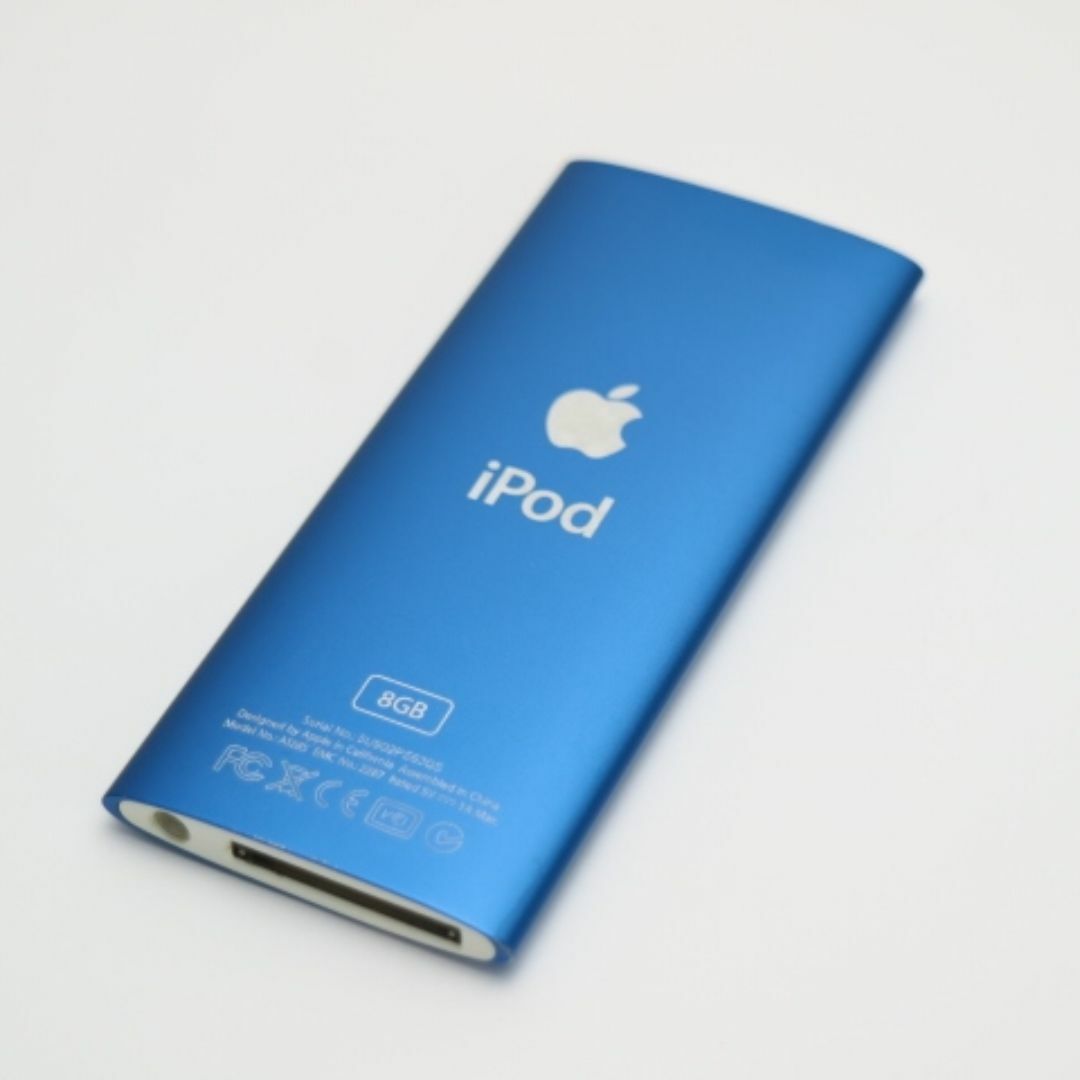 iPod(アイポッド)の超美品 iPOD nano 第4世代 8GB ブルー  M333 スマホ/家電/カメラのオーディオ機器(ポータブルプレーヤー)の商品写真