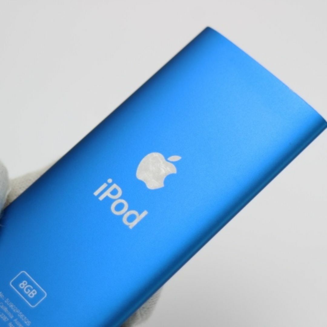 iPod(アイポッド)の超美品 iPOD nano 第4世代 8GB ブルー  M333 スマホ/家電/カメラのオーディオ機器(ポータブルプレーヤー)の商品写真