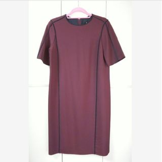 ランバンコレクション(LANVIN COLLECTION)の【未使用】LANVIN collection☆38☆ワンピース ボルドー(ひざ丈ワンピース)