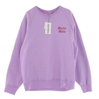 WACKO MARIA ワコマリア スウェット 22AW 22FW-WMC-SS07 WASHED HEAVY WEIGHT CREW NECK SWEAT SHIRT ウォッシュド ヘビー ウエイト クルーネック スウェット シャツ  パープル系 M【極上美品】【中古】