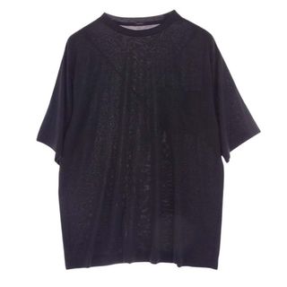 COMOLI - COMOLI コモリ Ｔシャツ 22SS V01-05007 ウール天竺 クルーネック 半袖 ポケット Tシャツ ブラック ブラック系 3【中古】