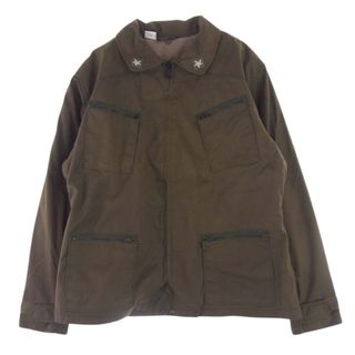 ミリタリー military ジャケット italian army イタリア軍 パラトルーパー ミリタリー ジャケット ライナー付き カーキ系【中古】(その他)