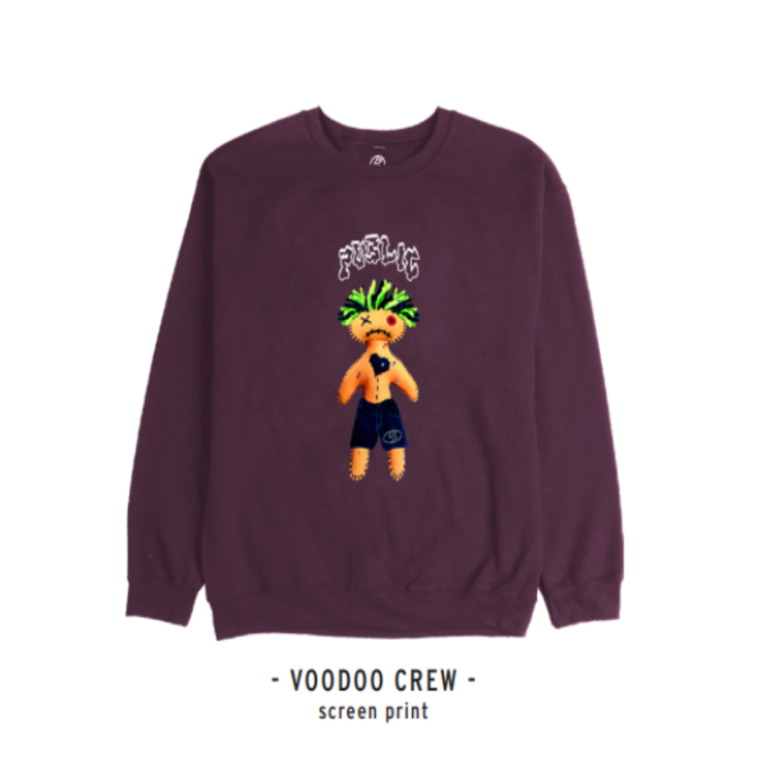 PUBLIC VOODOO CREW MAROON XLサイズ メンズのトップス(パーカー)の商品写真