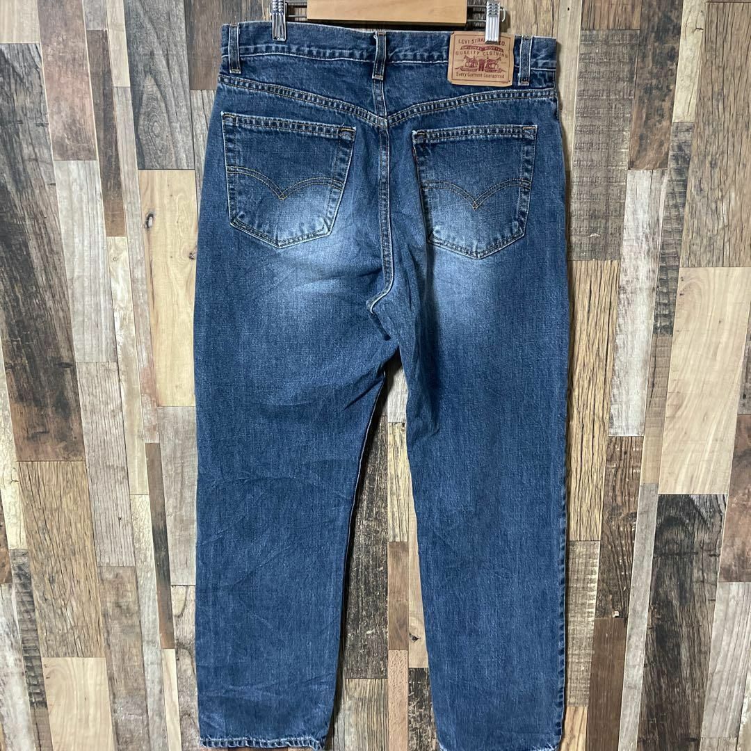 Levi's(リーバイス)のリーバイス メンズ デニム ロゴ ブルー L パンツ USA古着 90s メンズのパンツ(デニム/ジーンズ)の商品写真