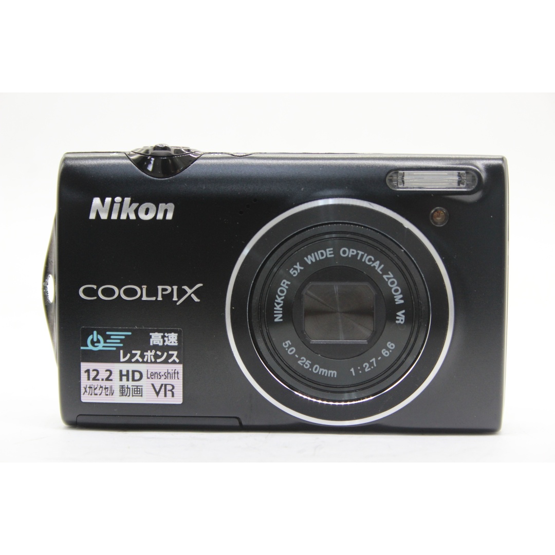 【美品 返品保証】 ニコン Nikon Coolpix S5100 ブラック 5x バッテリー付き コンパクトデジタルカメラ  s9534 スマホ/家電/カメラのカメラ(コンパクトデジタルカメラ)の商品写真