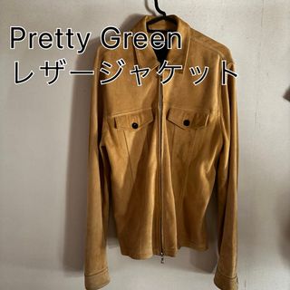 プリティーグリーン(PRETTY GREEN)のPretty Green レザージャケット　イエロー(レザージャケット)