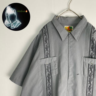 ヴィンテージ　半袖シャツ　vintage キューバシャツ(シャツ)