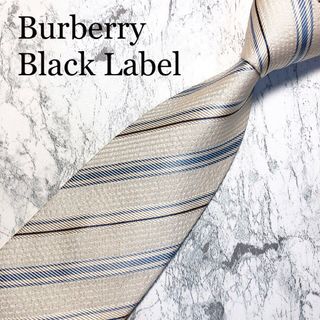 BURBERRY BLACK LABEL - BURBERRY BLACK LABEL ネクタイ　ストライプ　ベージュ