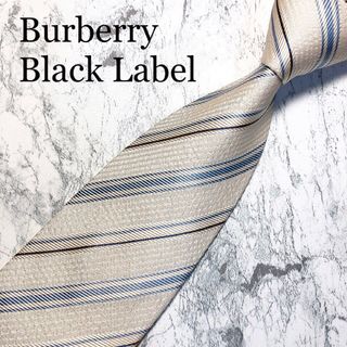 バーバリーブラックレーベル(BURBERRY BLACK LABEL)のBURBERRY BLACK LABEL ネクタイ　ストライプ　ベージュ(ネクタイ)