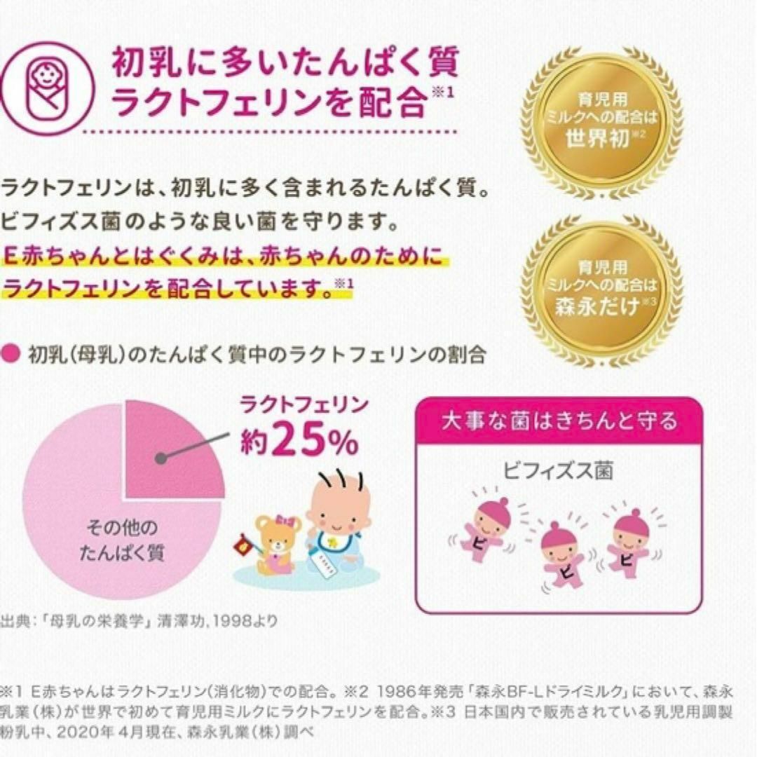 森永乳業(モリナガニュウギョウ)のE赤ちゃん エコらくパック つめかえ用1600g(400g×2袋×2箱)景品付き キッズ/ベビー/マタニティのキッズ/ベビー/マタニティ その他(その他)の商品写真