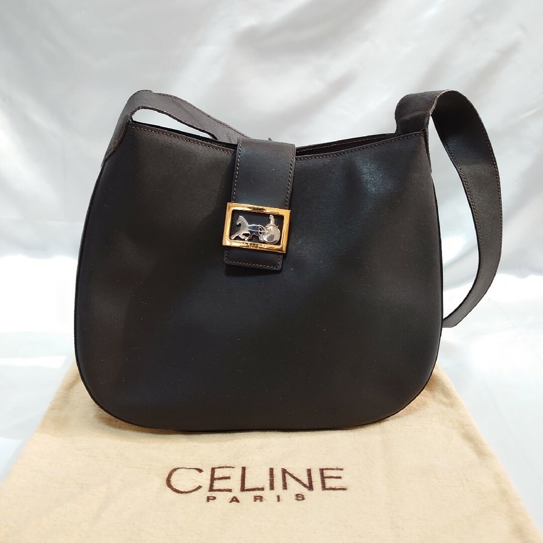 美品 CELINE 馬車金具 トートバッグ 美品 CELINE 馬車金具 トートバッグ