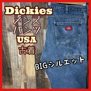 ディッキーズ(Dickies)のディッキーズ デニム ブルー XL ゆるダボ メンズ パンツ USA古着 90s(デニム/ジーンズ)