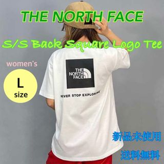 THE NORTH FACE - ノースフェイス バックスクエアロゴTシャツ ホワイト Lサイズ 新品 タグ付き