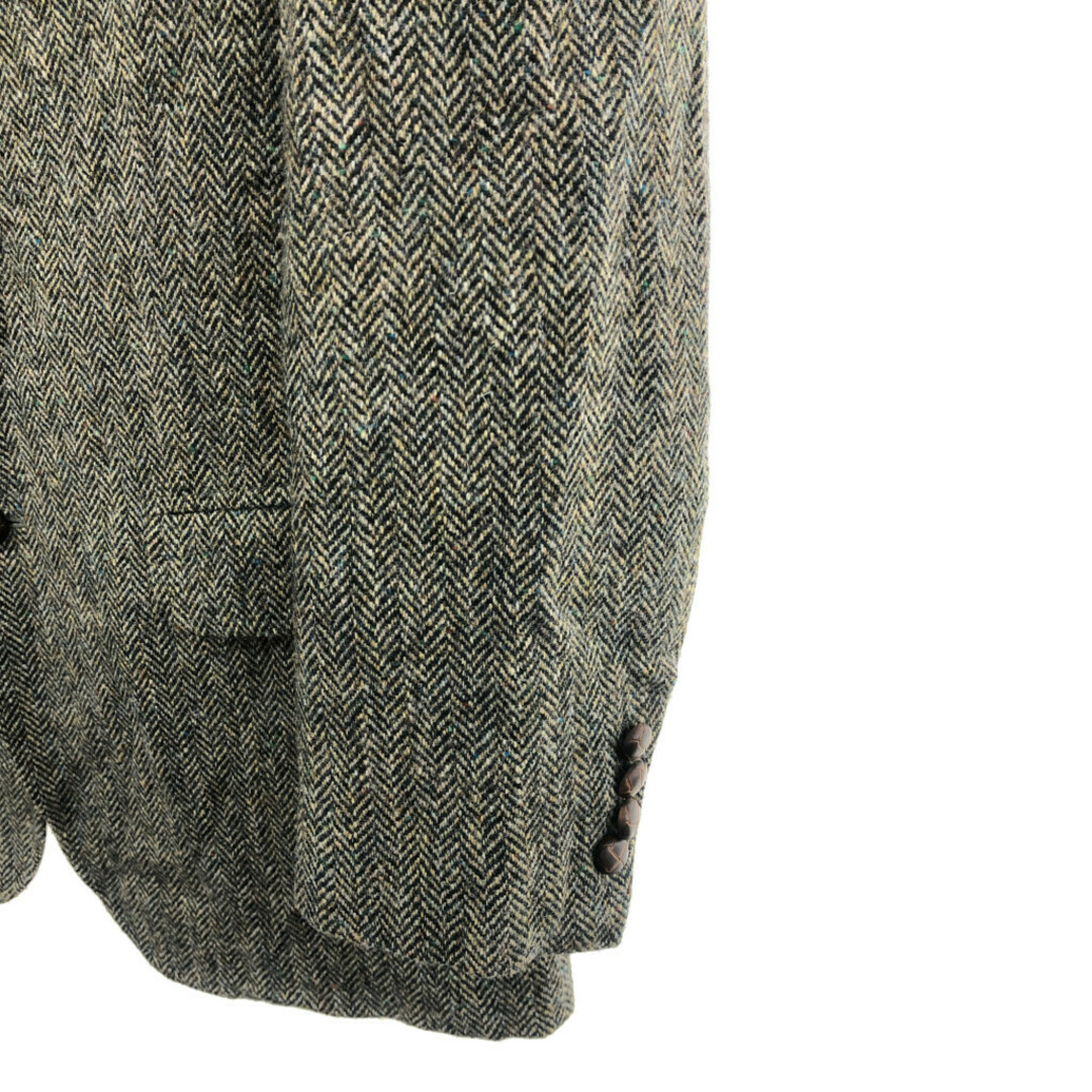 Harris Tweed ハリスツイード ウール ツイード テーラードジャケット アウター フォーマル グレー (メンズ 40) 中古 古着 P7325 メンズのジャケット/アウター(テーラードジャケット)の商品写真