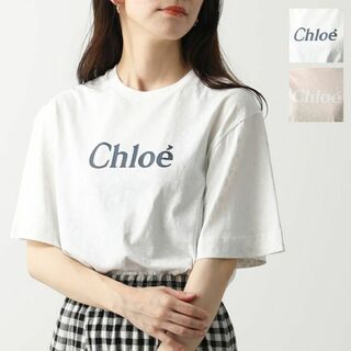 クロエ(Chloe)のChloe ブランドロゴ フローラルプリント 半袖Tシャツ フレアスリーブ XS(Tシャツ(半袖/袖なし))