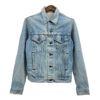 リーバイス(Levi's)の80-90年代 Levi's リーバイス 70506 トラッカー ジャケット デニムジャケット ボタン裏527 ブルー (メンズ Lサイズ相当) 中古 古着 P7533(Gジャン/デニムジャケット)