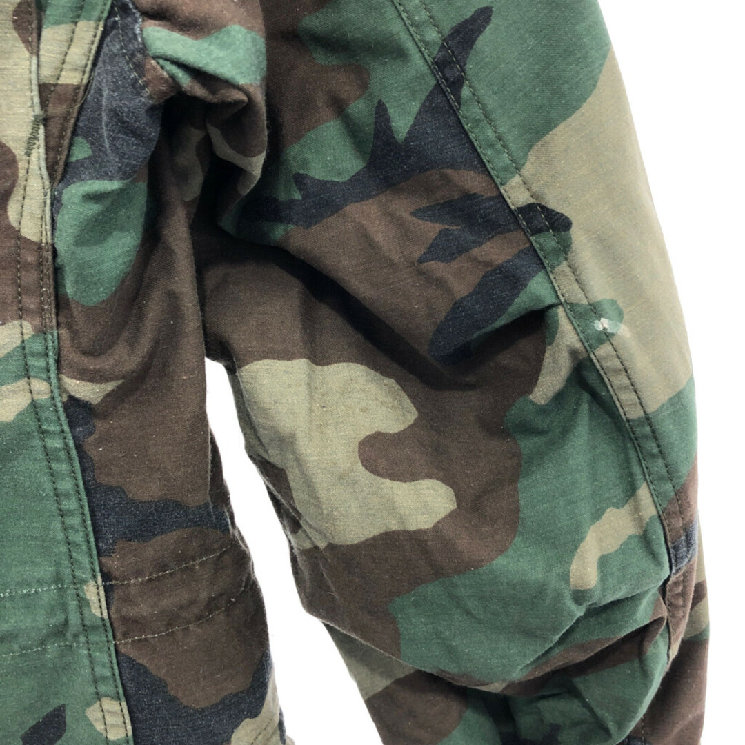 米軍実物 U.S.ARMY M-65 フィールドジャケット アウター ミリタリー ウッドランドカモ (メンズ M相当) 中古 古着 P8036 メンズのジャケット/アウター(ミリタリージャケット)の商品写真
