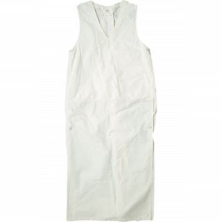 KENNETH FIELD ケネスフィールド 日本製 VEST LONG RIPSTOP コットンリップストップ ロングベスト XS ホワイト ジレ トップス【中古】【KENNETH FIELD】