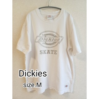Dickies - Dickies 白 半袖Tシャツ シルバーロゴ