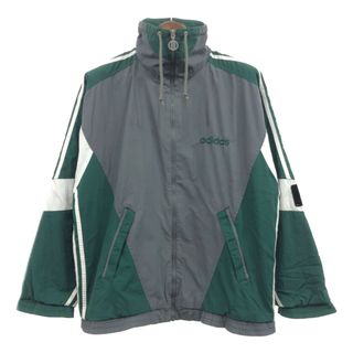 アディダス(adidas)の80年代 adidas アディダス トラックジャケット アウター スポーツ グリーン (メンズ M) 中古 古着 P8187(その他)