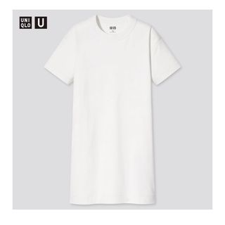 ユニクロ(UNIQLO)のUNIQLO クルーネックT ワンピース　160(ワンピース)