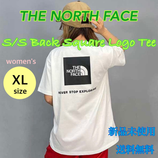 ザノースフェイス(THE NORTH FACE)のノースフェイス バックスクエアロゴTシャツ ホワイト XLサイズ 新品 タグ付き(Tシャツ(半袖/袖なし))