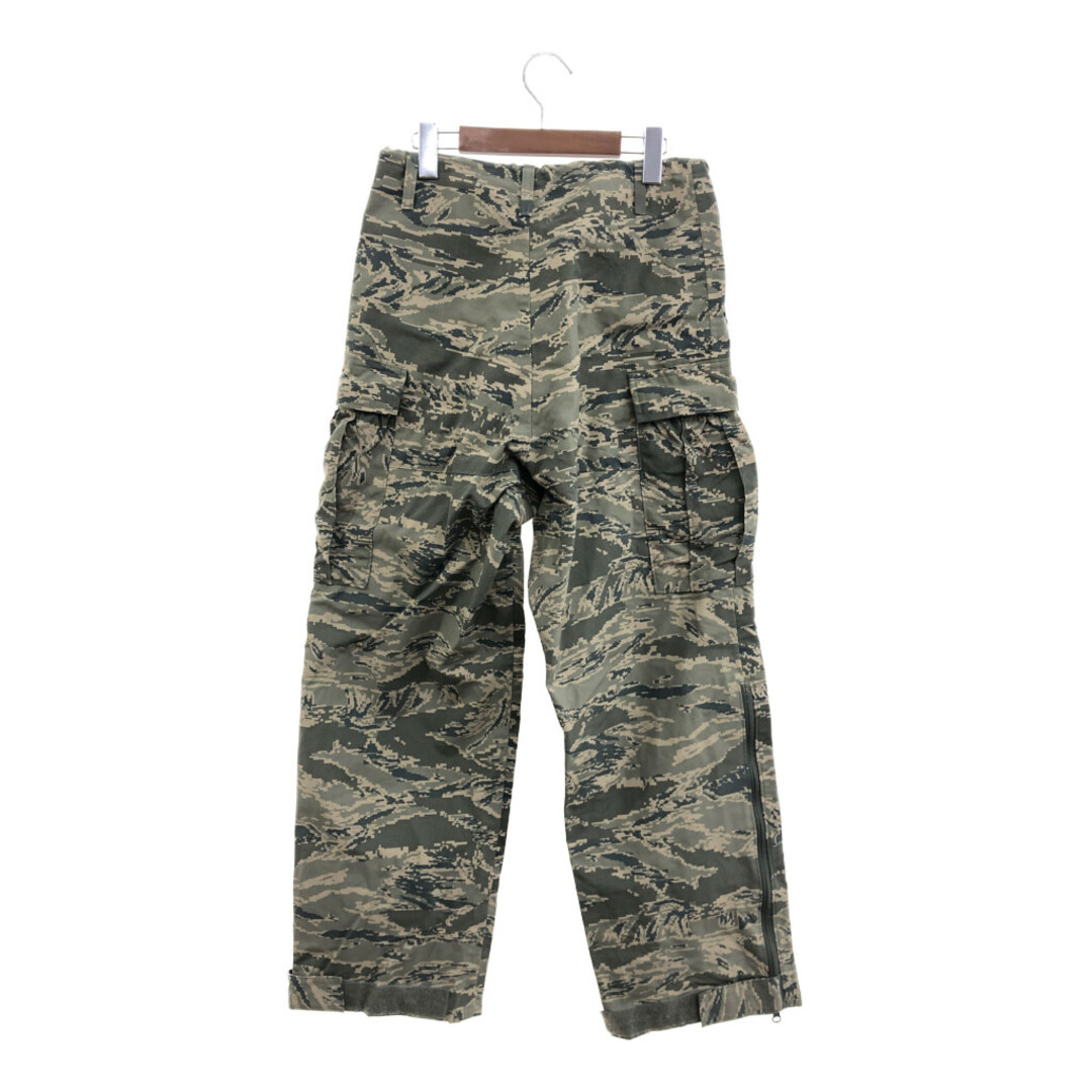 米軍実物 U.S.AIRFORCE APECS GORE-TEX ゴアテックス パンツ ボトムス ミリタリー ABUカモ グリーン (メンズ S-R) 中古 古着 P9083 メンズのパンツ(その他)の商品写真